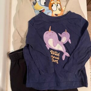 Kids Narwhal Long Sleeve Shirt